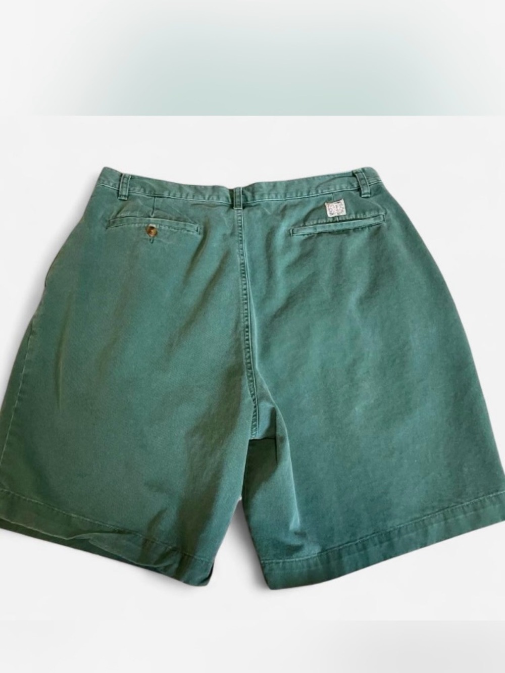 Vintage Abercrombie & Fitch 1982 Men’s Green Chino Shorts Size 36 - Picture 2 of 6